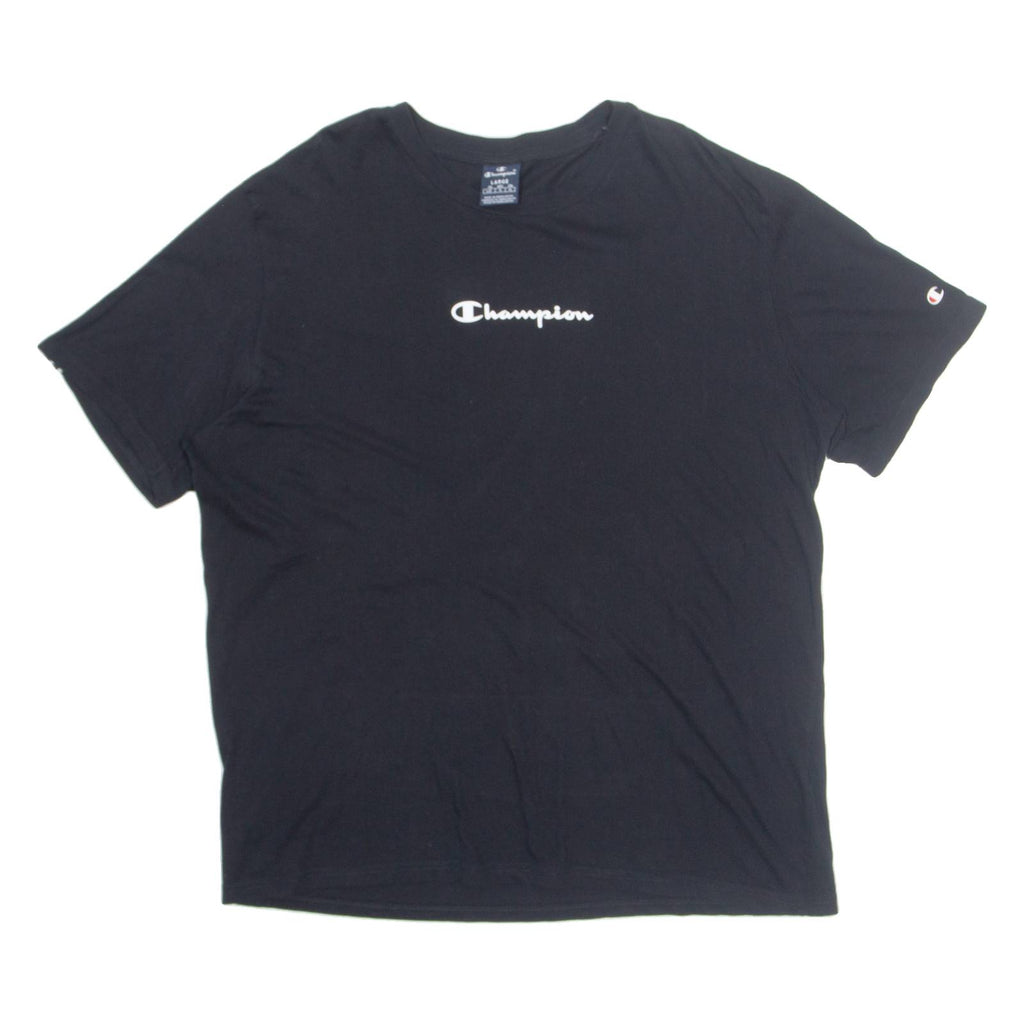 CHAMPION Mens T-Shirt Black L