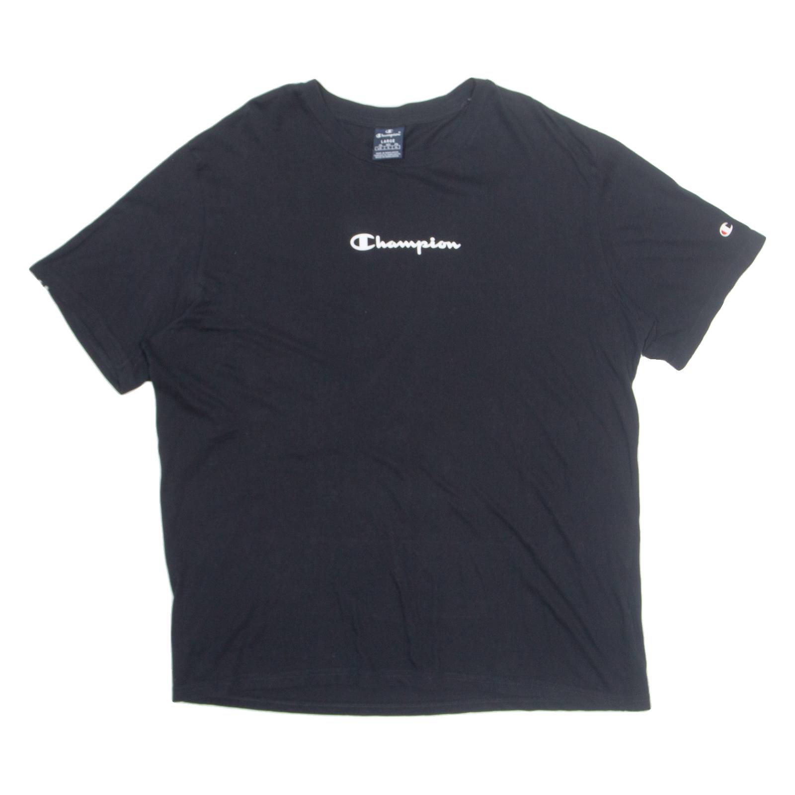 CHAMPION Mens T-Shirt Black L