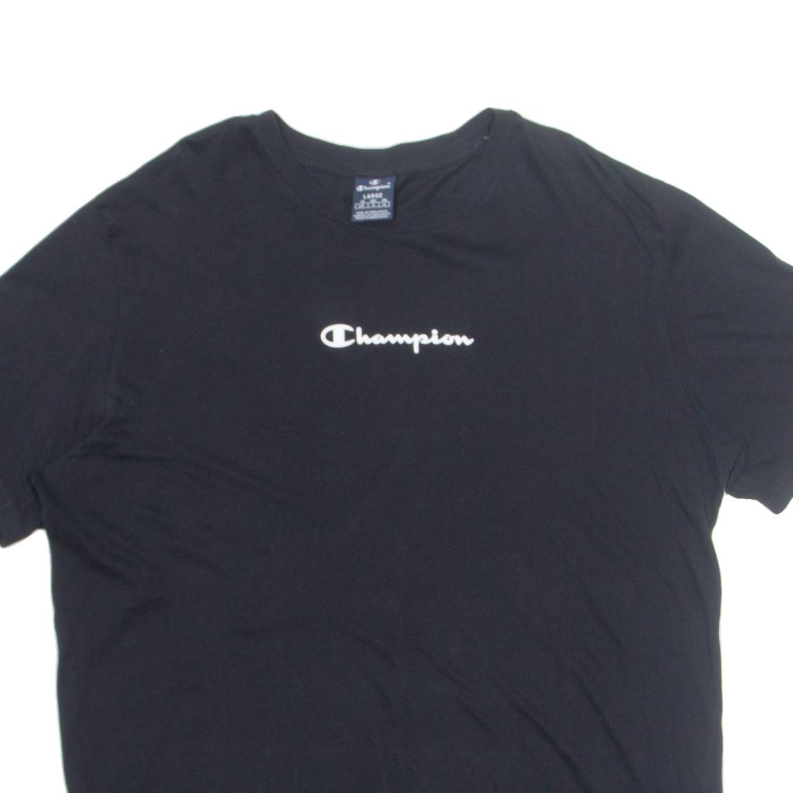 CHAMPION Mens T-Shirt Black L