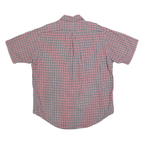 RALPH LAUREN POLO JEANS COMPANY Mens Red Blue Check Shirt L Casual Cotton Button