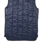 BARBOUR Womens Navy Blue Quilted Jacket S Polyester Blend Sleeveless Zip Up