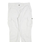 SALEWA Womens Polyester Blend White Regular Straight Trousers W30 L30