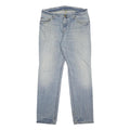 CARHARTT Mens Jeans Blue Regular Straight Denim Light W34 L32 Zip Classic Style