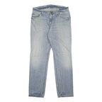 CARHARTT Mens Jeans Blue Regular Straight Denim Light W34 L32 Zip Classic Style