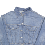 LEVI'S Womens Blue Denim Jacket M Cotton Classic Button Closure Casual Denim