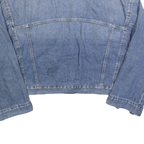 LEVI'S Womens Blue Denim Jacket M Cotton Classic Button Closure Casual Denim