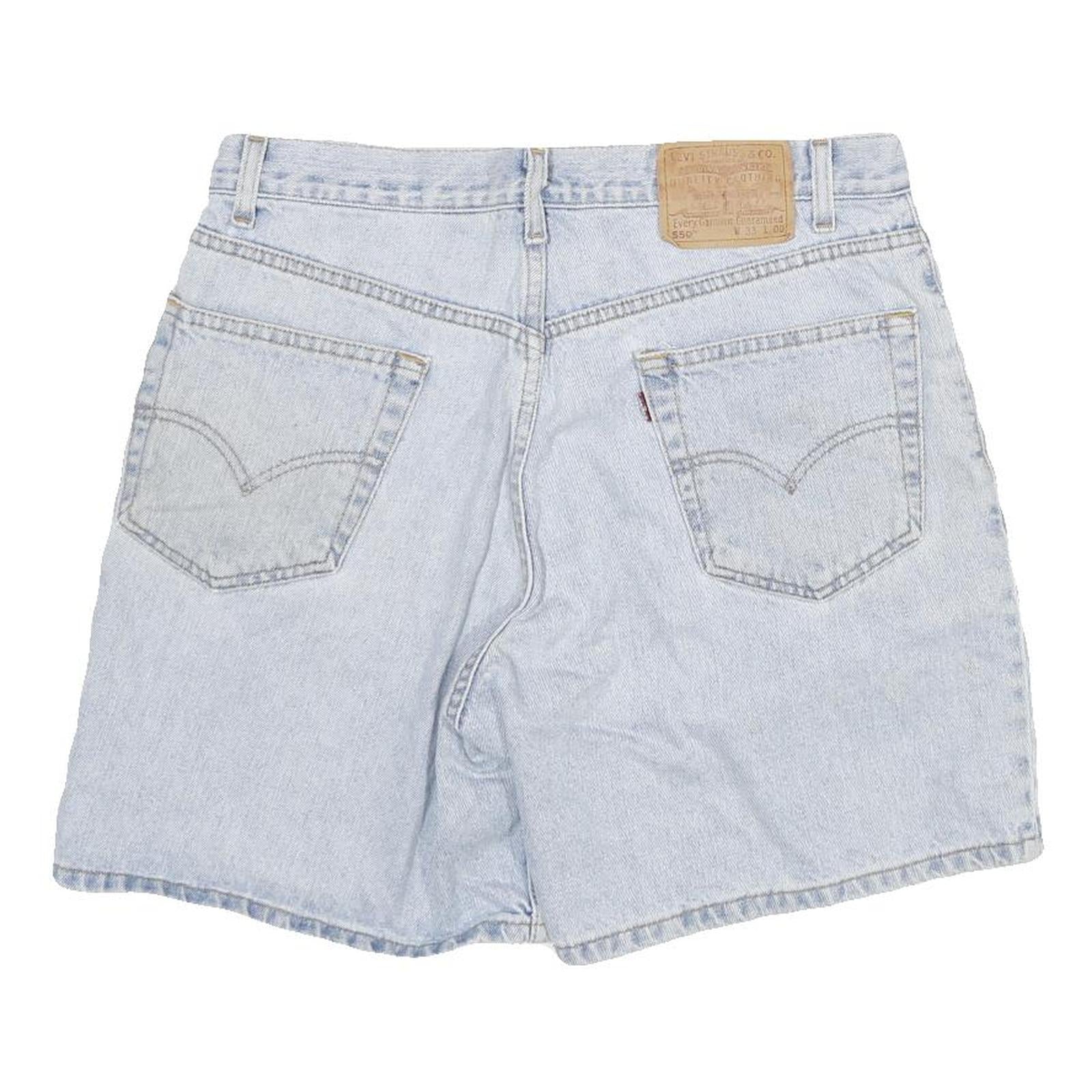 LEVI'S Mens Denim Light Blue Classic Fit XL W33 Cotton Blend Shorts