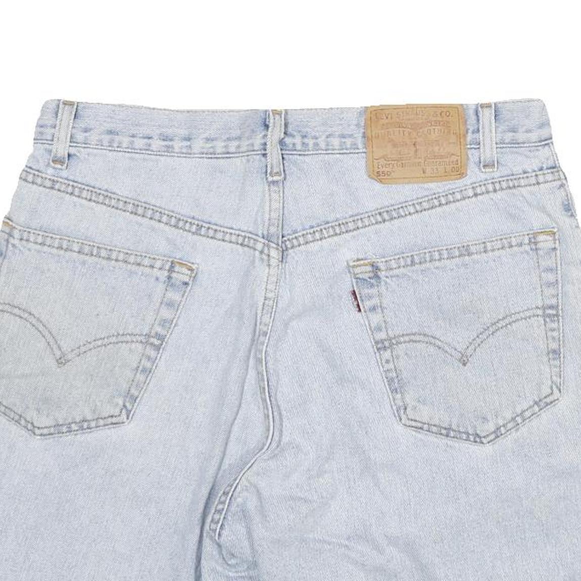 LEVI'S Mens Denim Light Blue Classic Fit XL W33 Cotton Blend Shorts