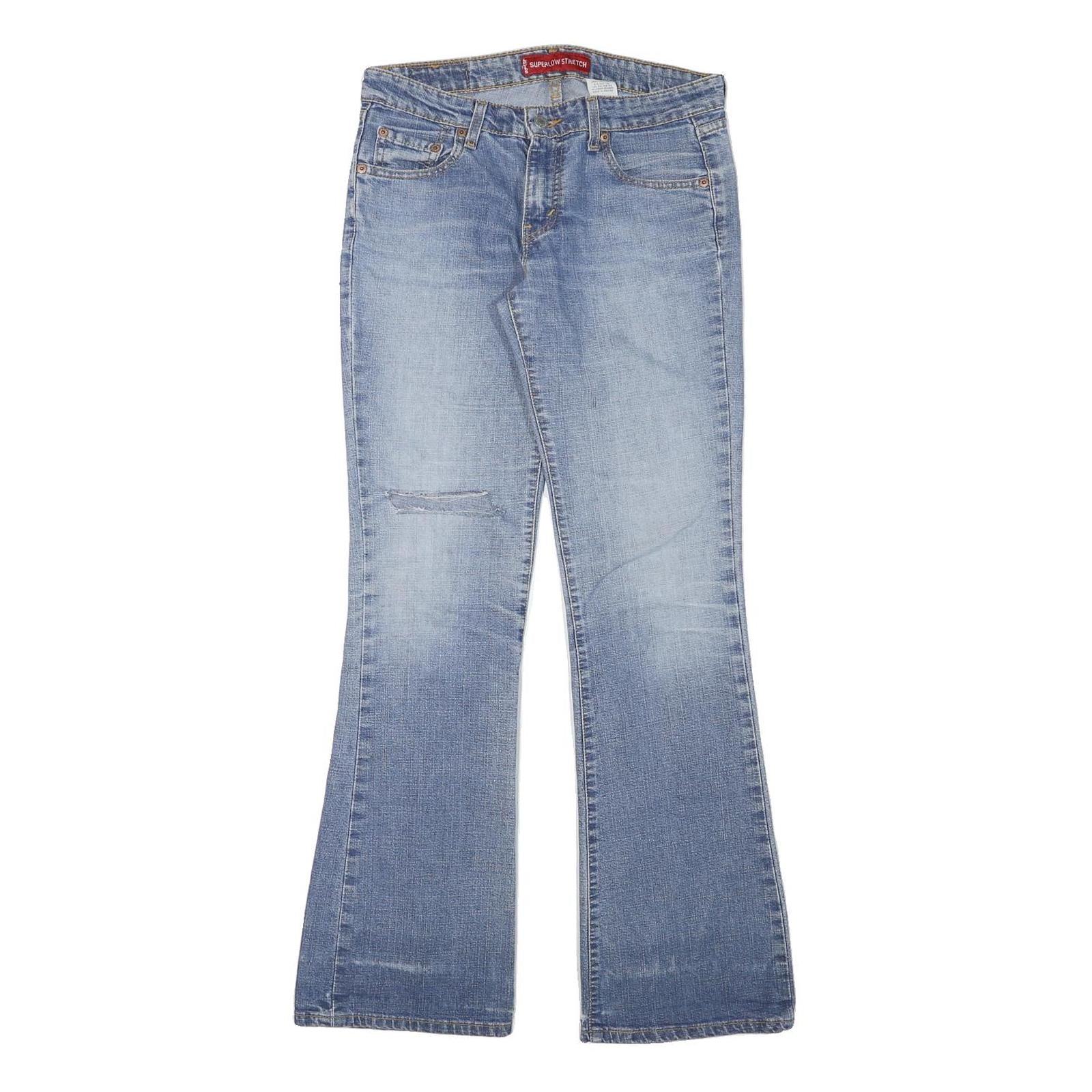 LEVI'S Womens Jeans Blue Regular Flared Denim Medium W30 L32 Classic Denim Pant