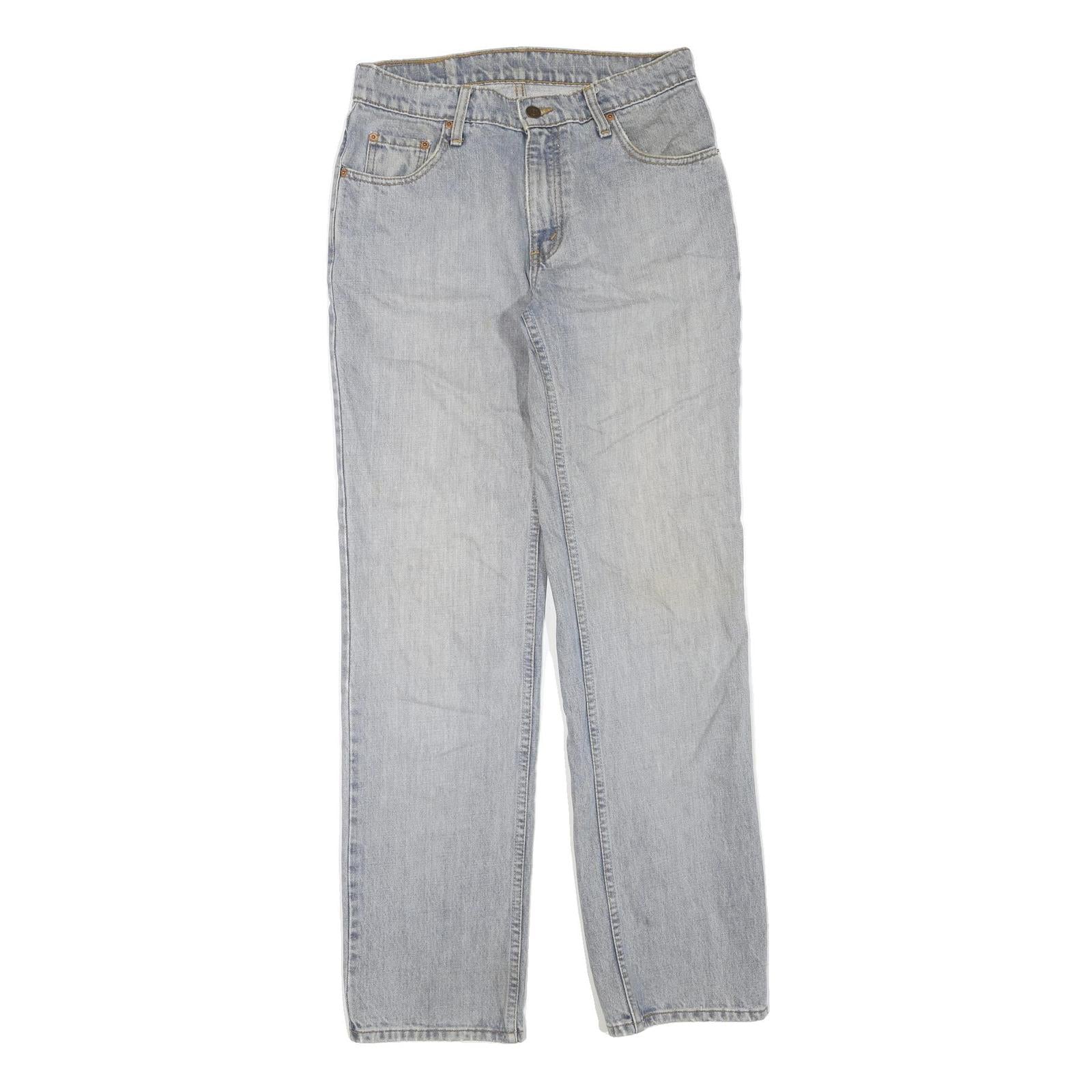 LEVI'S Mens Regular Blue Denim Light W30 L32 Classic Zip Jeans Casual Wear