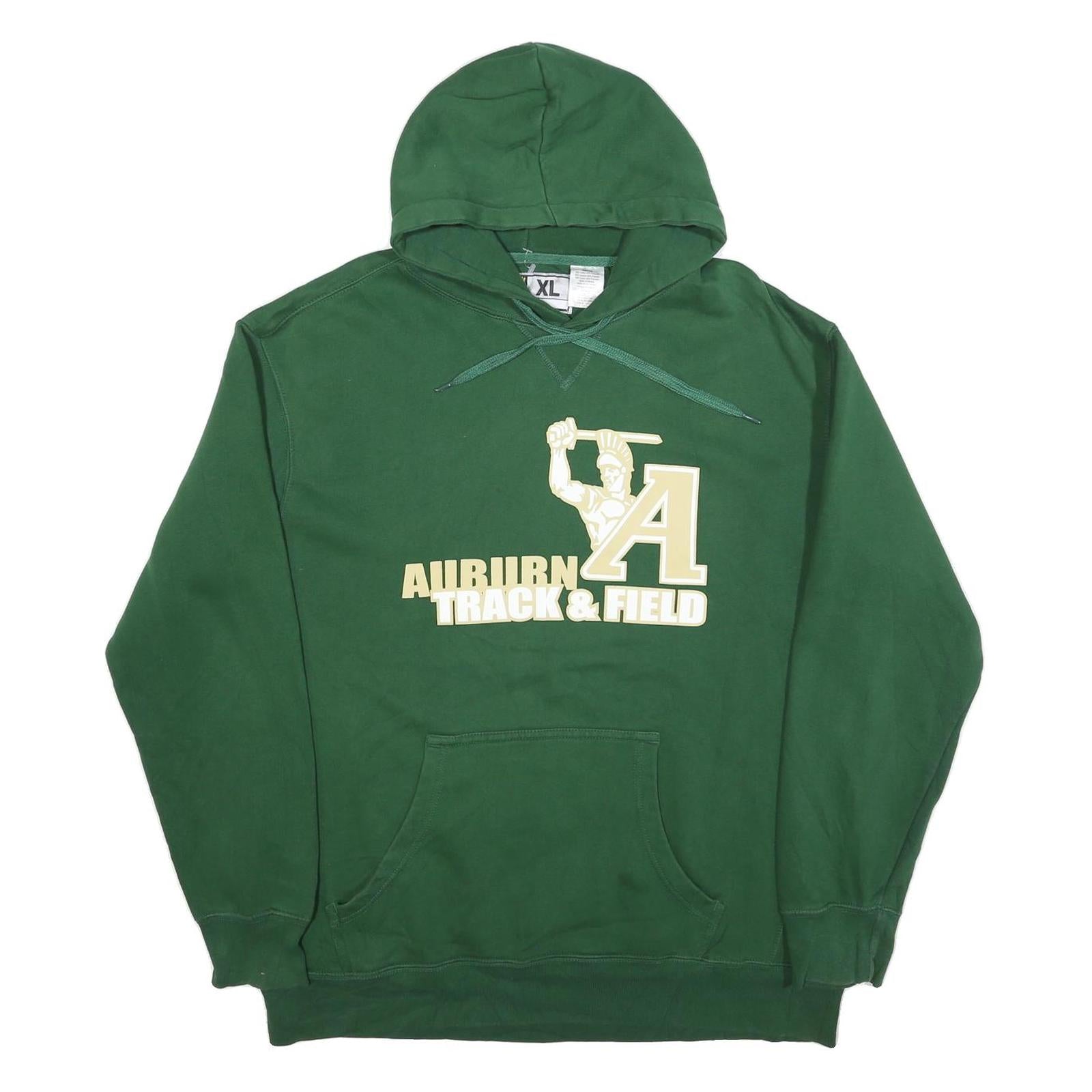 EASTBAY Mens Green Auburn Track & Field Hoodie XL Cotton Blend Pullover
