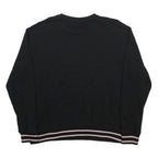 FILA Womens Black Cotton Blend Sweatshirt 2XL Crew Neck Pullover Casual Wear