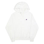 CHAMPION REVERSE WEAVE Mens White Hoodie S Cotton Blend Classic Fit Pullover