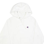 CHAMPION REVERSE WEAVE Mens White Hoodie S Cotton Blend Classic Fit Pullover