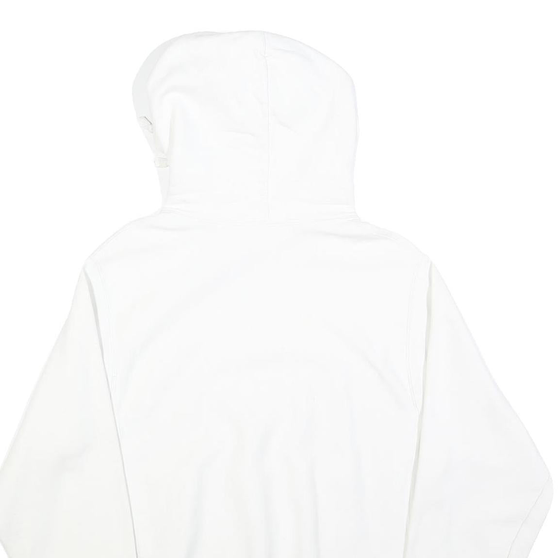CHAMPION REVERSE WEAVE Mens White Hoodie S Cotton Blend Classic Fit Pullover