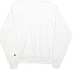 CHAMPION REVERSE WEAVE Mens White Hoodie S Cotton Blend Classic Fit Pullover