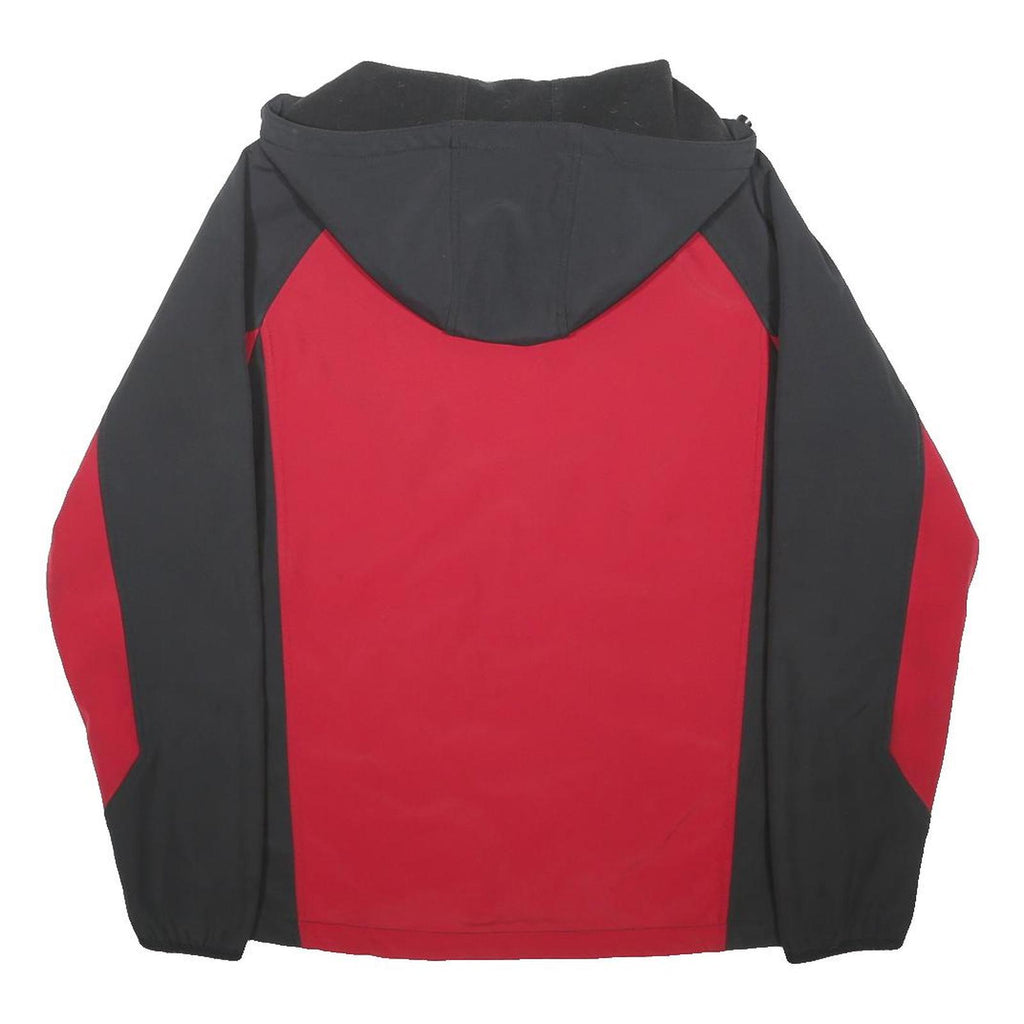 DICKIES Mens Black & Red Outdoor Jacket M Polyester Blend Zip Hood