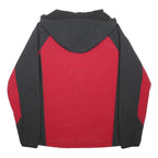 DICKIES Mens Black & Red Outdoor Jacket M Polyester Blend Zip Hood