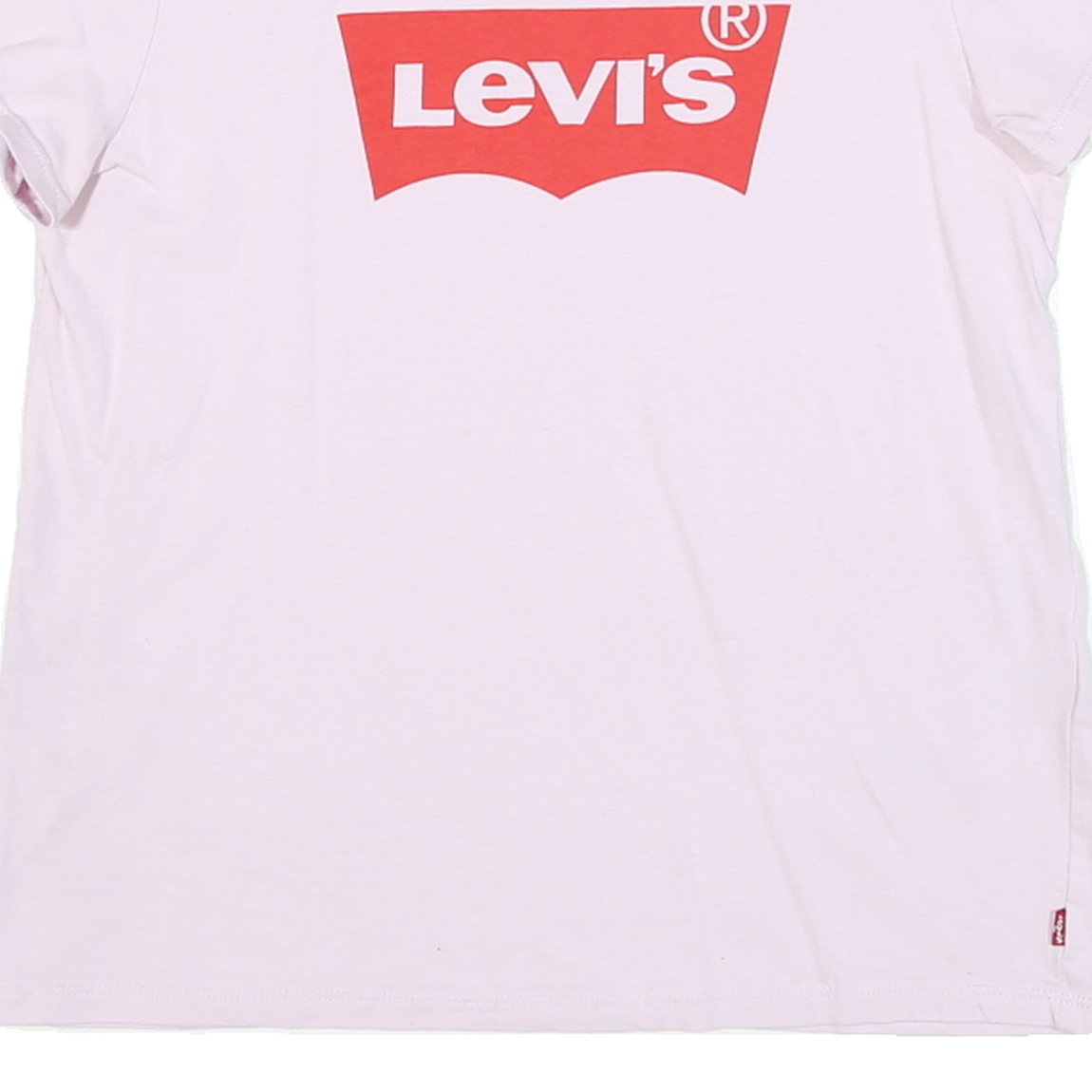 LEVI'S Womens White Red Logo Graphic T-Shirt M Short Sleeve Crew Neck Cotton