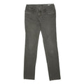 DIESEL Womens Cotton Blend Slim Slim Leg Black Striped Trousers W30 L34