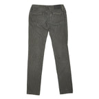 DIESEL Womens Cotton Blend Slim Slim Leg Black Striped Trousers W30 L34