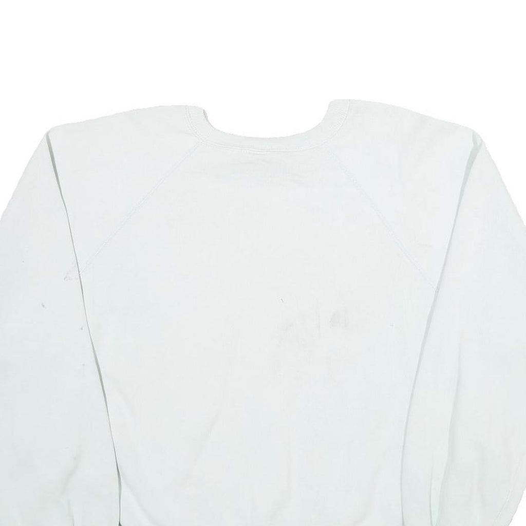 LEE Womens White Sweatshirt Is It June Yet Crew Neck 3XL Cotton Blend Pullover