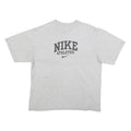 NIKE Mens Grey Cotton Graphic T-Shirt L Short Sleeve Crew Neck Casual Comfort