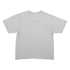 NIKE Mens Grey Cotton Graphic T-Shirt L Short Sleeve Crew Neck Casual Comfort