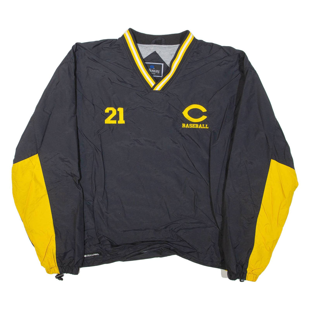 HOLLOWAY Baseball Mens Pullover Jacket Black L