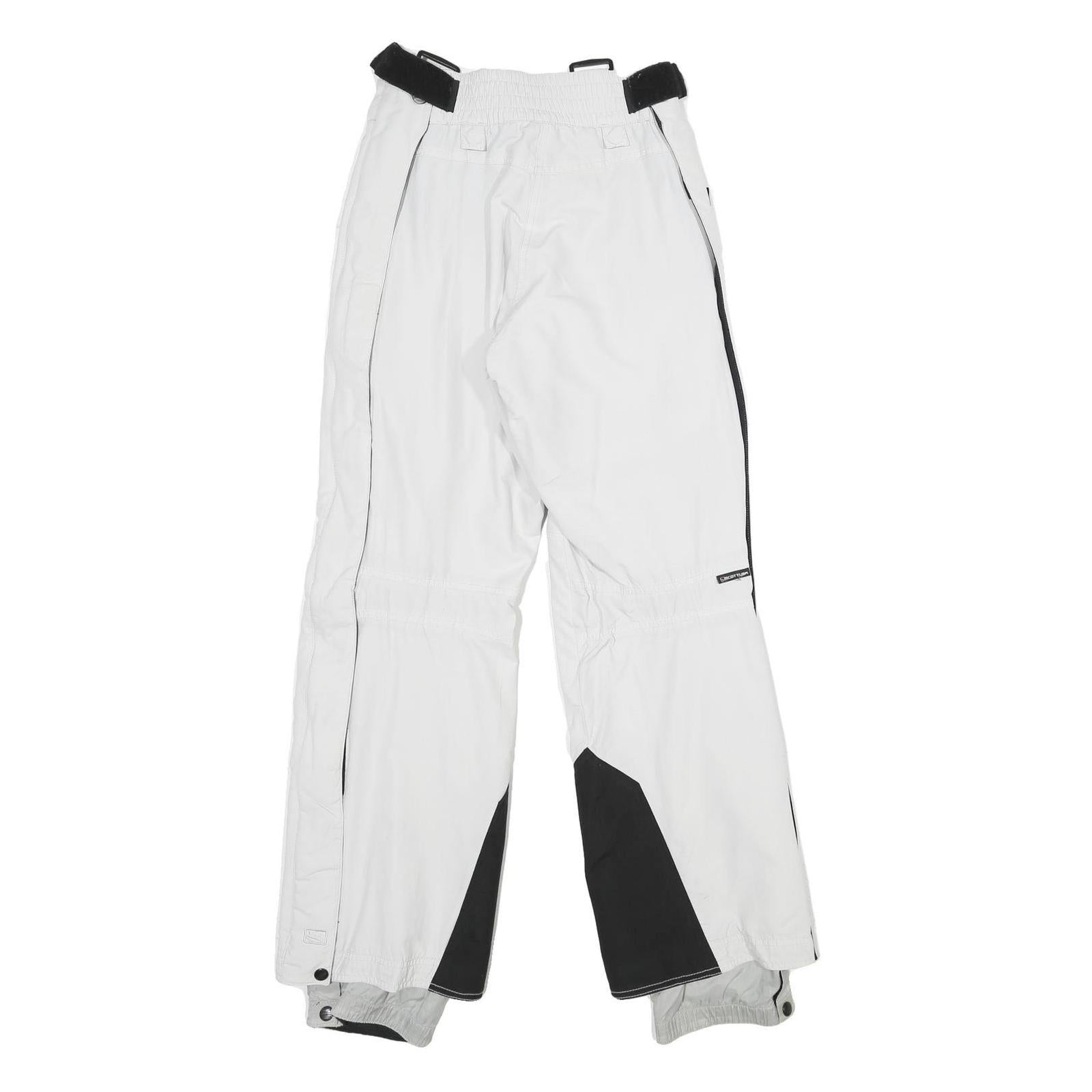 SCOTT USA Womens White Regular Fit Straight Trousers W28 L32 Outdoor Snow