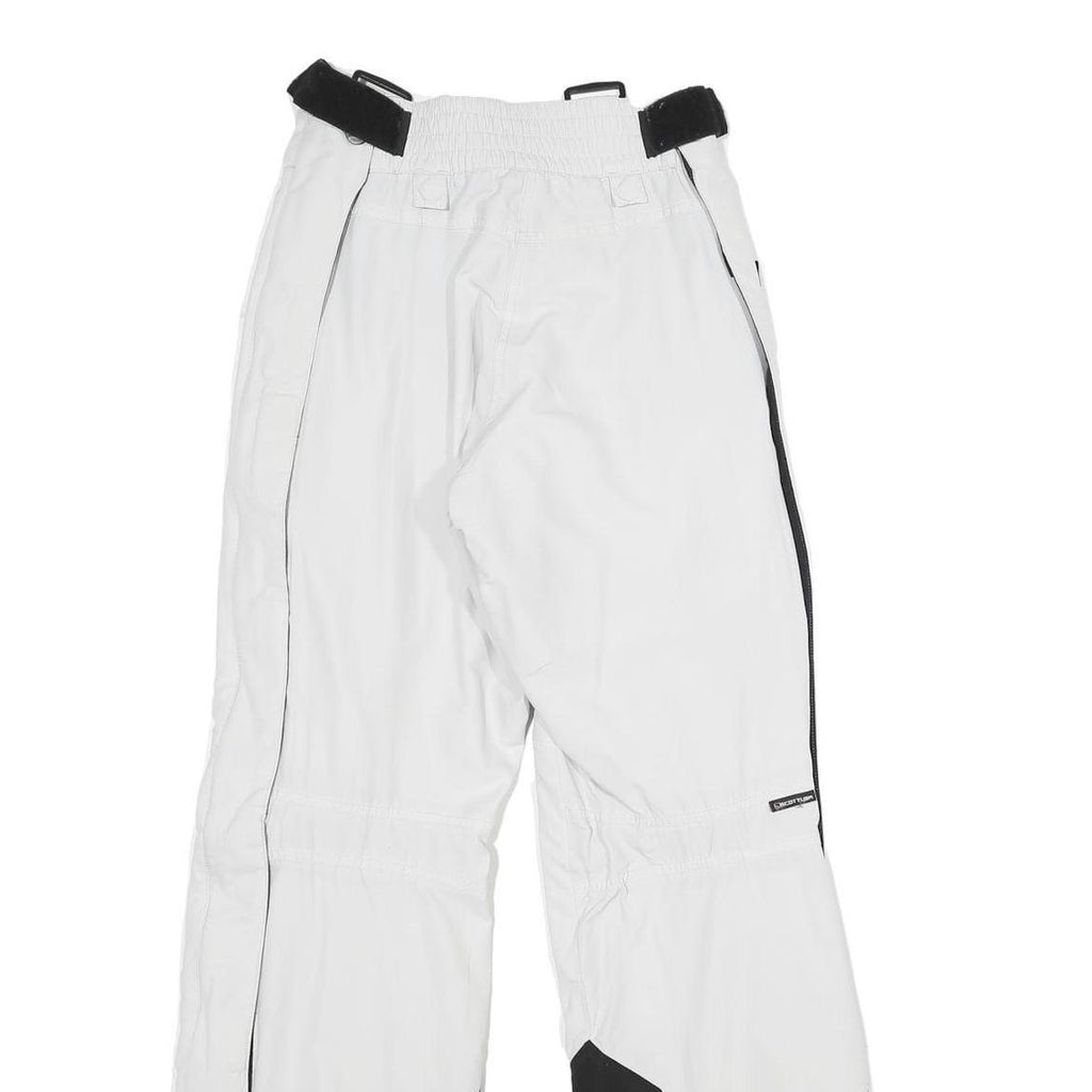 SCOTT USA Womens White Regular Fit Straight Trousers W28 L32 Outdoor Snow