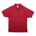 ADIDAS Mens Red Short Sleeve Plain M Cotton Polo Shirt Branded Logo Sport