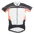 GIORDANA Full Zip Cycling Womens Jersey White High Neck L