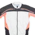 GIORDANA Full Zip Cycling Womens Jersey White High Neck L