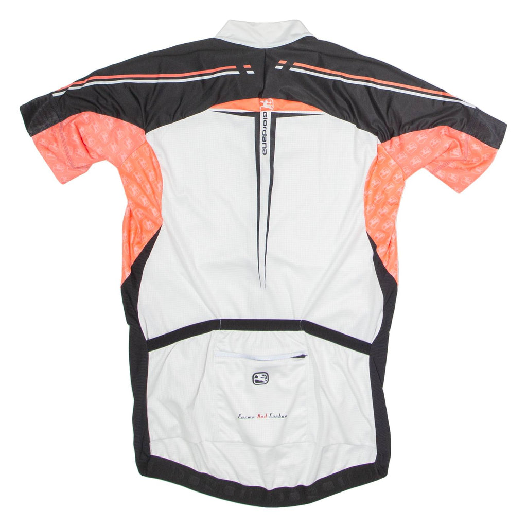 GIORDANA Full Zip Cycling Womens Jersey White High Neck L