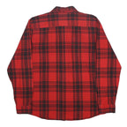 LEVI'S Mens Red & Black Check Shirt 2XL Cotton Flannel Casual Long Sleeve