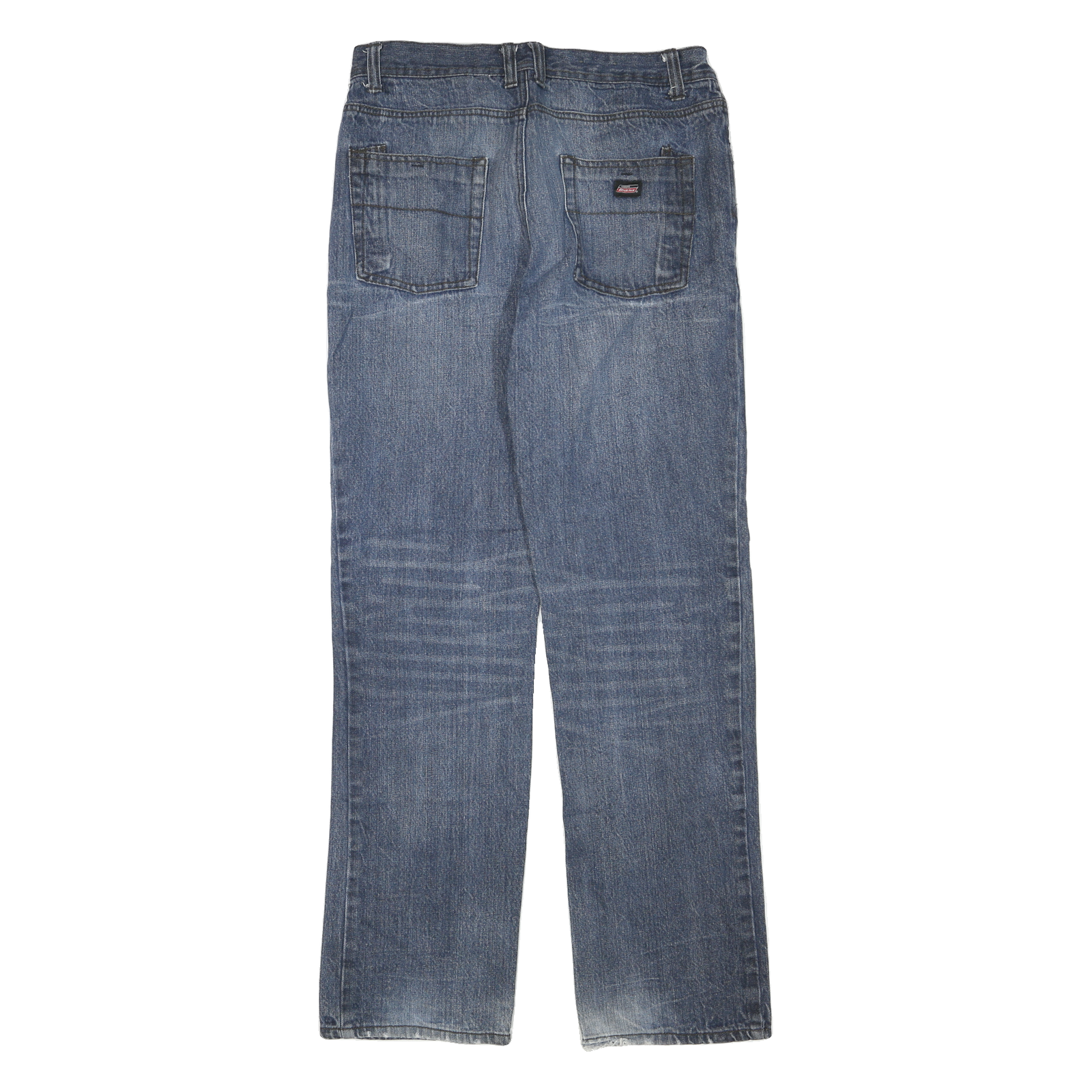 DICKIES Womens Regular Fit Blue Denim Jeans W30 L32 Zip Cotton Blend Casual