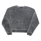 NIKE Womens Black Pullover Sweatshirt M Cotton Blend Crew Neck Vintage Style