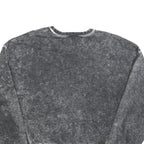 NIKE Womens Black Pullover Sweatshirt M Cotton Blend Crew Neck Vintage Style