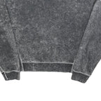 NIKE Womens Black Pullover Sweatshirt M Cotton Blend Crew Neck Vintage Style