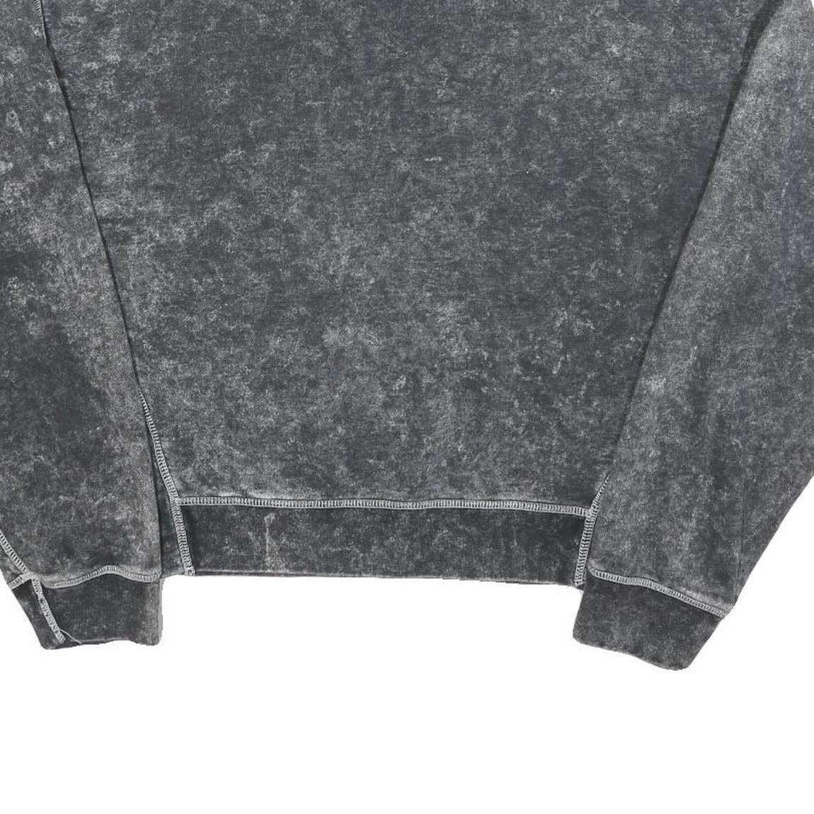 NIKE Womens Black Pullover Sweatshirt M Cotton Blend Crew Neck Vintage Style