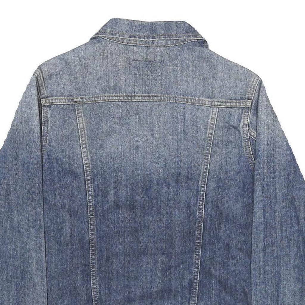 WRANGLER Womens Blue Denim Jacket M Cotton Button Fastening Classic Fit Casual