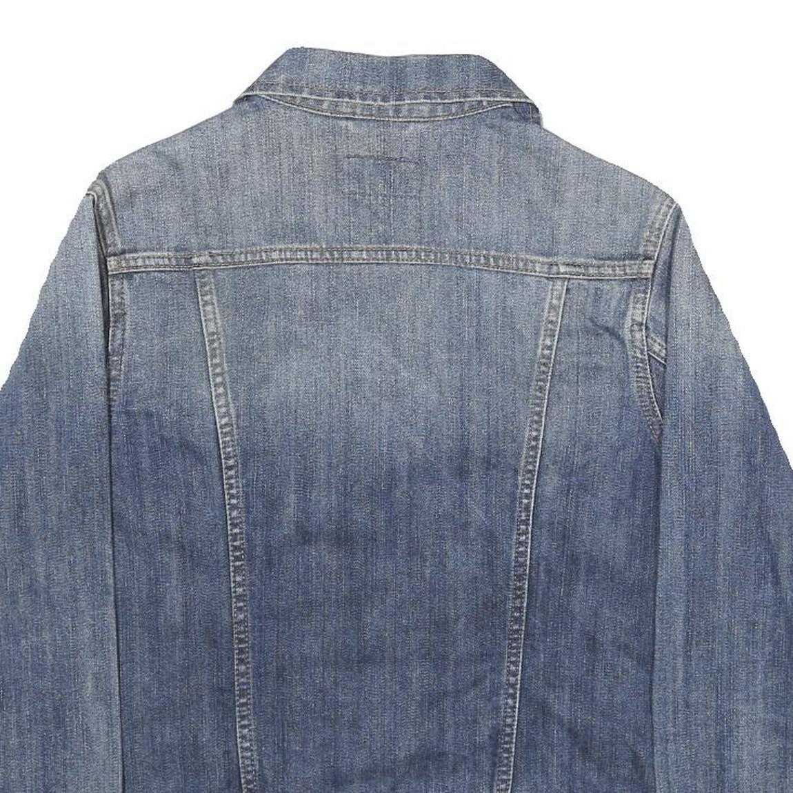 WRANGLER Womens Blue Denim Jacket M Cotton Button Fastening Classic Fit Casual