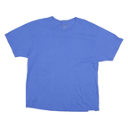 CHAMPION Mens Blue XL T-Shirt Short Sleeve Crew Neck Cotton Casual Top