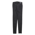 LEVI'S 710 Womens Jeans Black Slim Skinny Denim W26 L32 Stretch Zip Fly