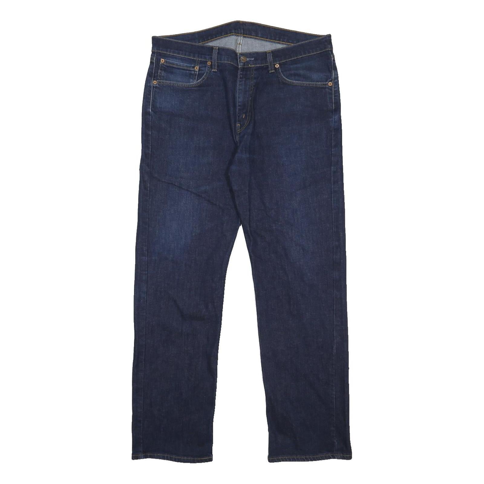 LEVI'S 751 Mens Jeans Blue Regular Straight Denim Medium W38 L32 Classic Zip