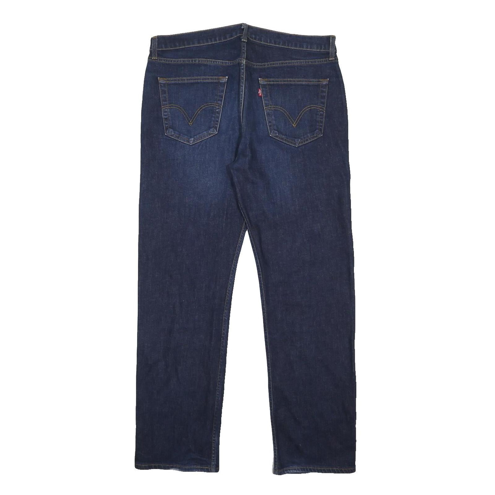 LEVI'S 751 Mens Jeans Blue Regular Straight Denim Medium W38 L32 Classic Zip