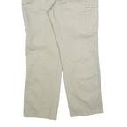 CASUAL STYLE Mens Cotton Blend Beige Regular Straight Trousers W34 L28 Casual