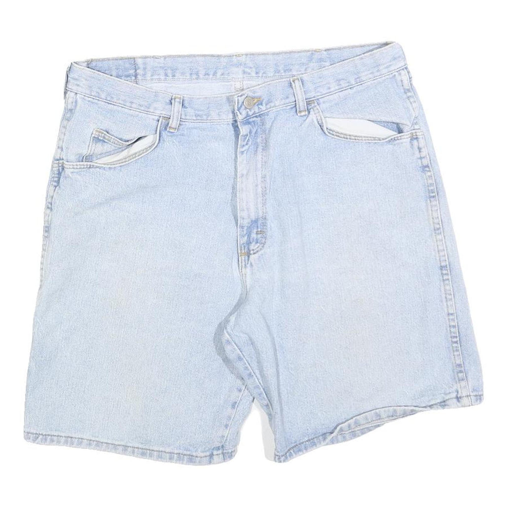 WRANGLER Mens Light Blue Denim Shorts L W36 Casual Cotton Blend Summer