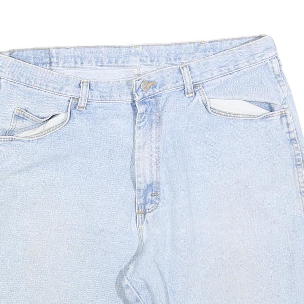 WRANGLER Mens Light Blue Denim Shorts L W36 Casual Cotton Blend Summer